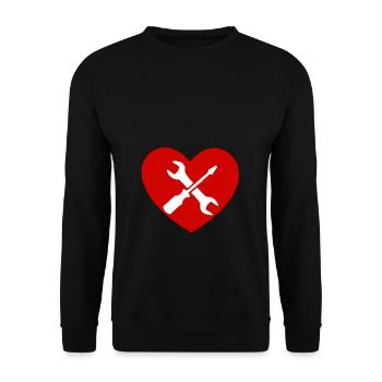 Tournevis outil cadeau artisan voiture voiture - Sweat-shirt Unisexe - noir - Devant - Alina (178cm) & Michal (187cm)