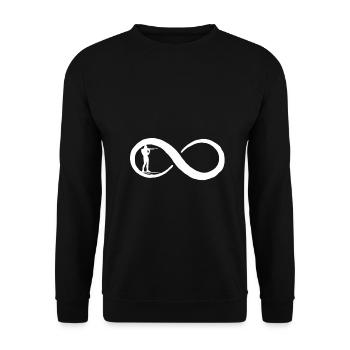 Biathlon Sports d’hiver Cadeau Hiver Ski WM - Sweat-shirt Unisexe - noir - Devant - Alina (178cm) & Michal (187cm)