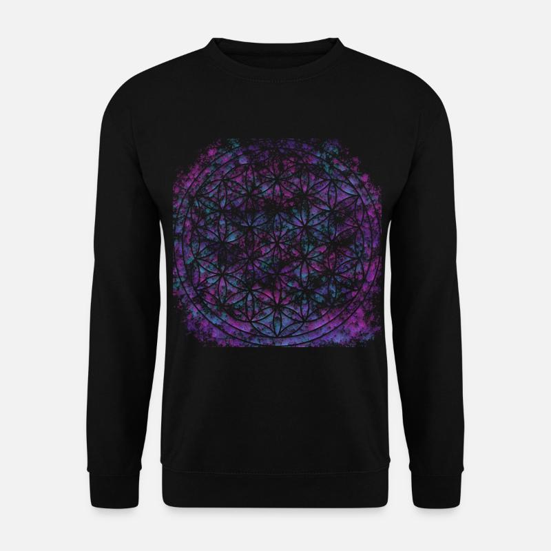 Blume des Lebens 1 - Unisex Pullover - Schwarz