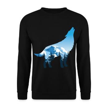 Fantastisches WolfTStück für WerwolfFanTStück " - Unisex Pullover - Schwarz - Vorne - Alina (178cm) & Michal (187cm)