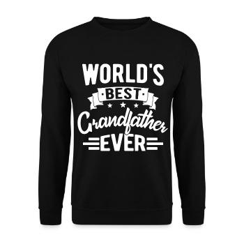 Meilleur grand-papa du monde Meilleur cadeau de grand-papa - Sweat-shirt Unisexe - noir - Devant - Alina (178cm) & Michal (187cm)