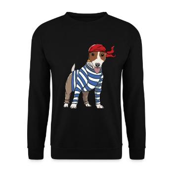 Zertifizierter Hundeliebhaber? Ist hier ein - Unisex Pullover - Schwarz - Vorne - Alina (178cm) & Michal (187cm)