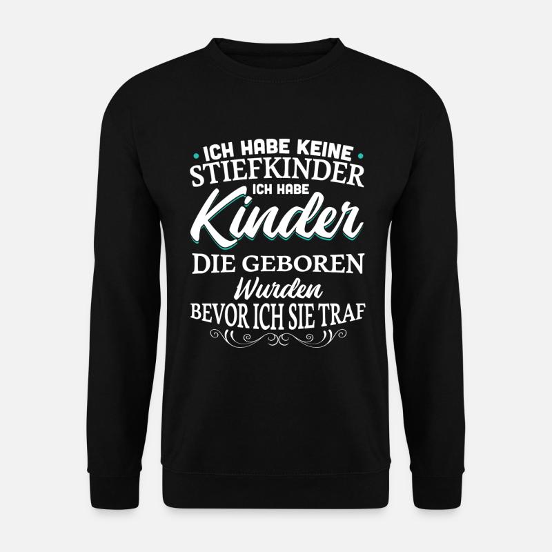 Stiefvater Stiefeltern Bonuspapa Bonus Geschenk - Unisex Pullover - Schwarz