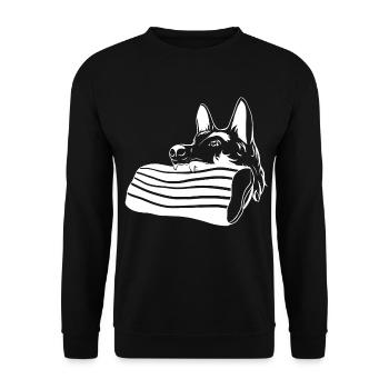 Malinois Protection Service Helper Helper Helper - Sweat-shirt Unisexe - noir - Devant - Alina (178cm) & Michal (187cm)