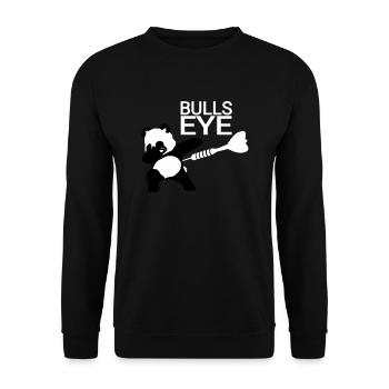 Panda Fléchettes de panda-pybaby Fléchettes Fléchettes Bullseye - Sweat-shirt Unisexe - noir - Devant - Alina (178cm) & Michal (187cm)