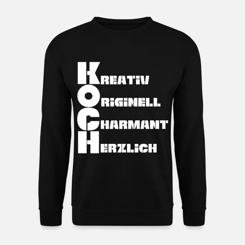 Koch - Unisex Pullover - Schwarz