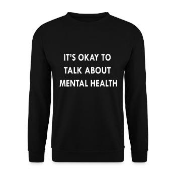 Mental Health - Unisex Sweatshirt - black - Front - Alina (178cm) & Michal (187cm)