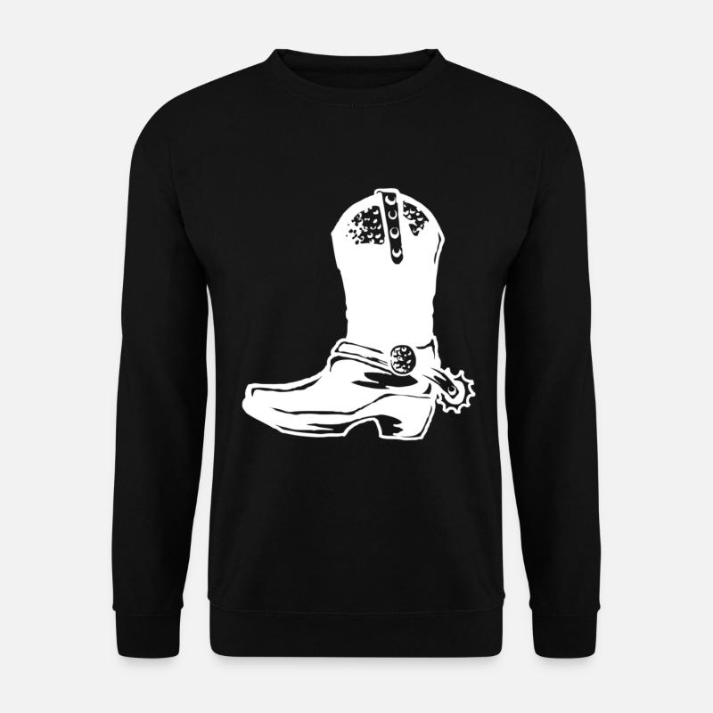 Cowboystiefel - Unisex Pullover - Schwarz