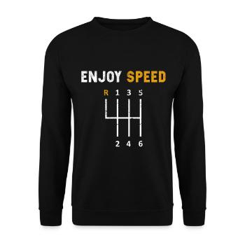 Motorist saying - Unisex Sweatshirt - black - Front - Alina (178cm) & Michal (187cm)