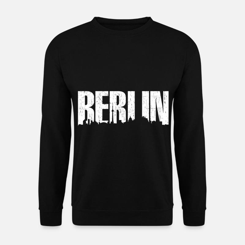 Berlin skyline patriotic - Unisex Sweatshirt - black