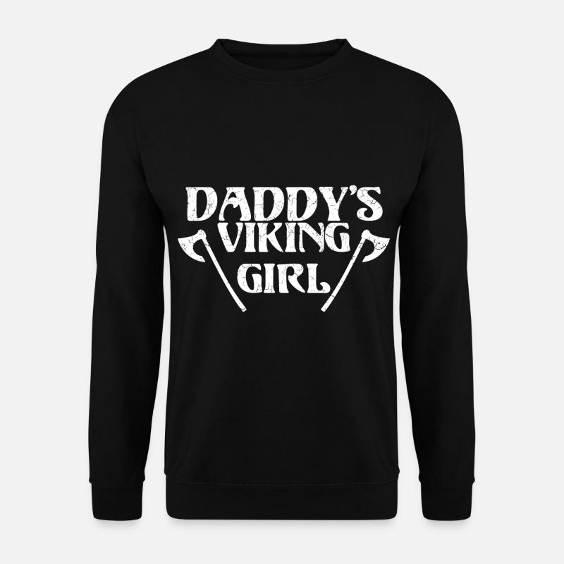 Daddy's Viking Girl Daughter Fun - Unisex Pullover - Schwarz