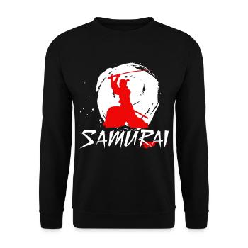 Balançoire d'épée de samouraï - Sweat-shirt Unisexe - noir - Devant - Alina (178cm) & Michal (187cm)