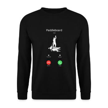 Stand up Paddling | SUP | stand up paddle - Unisex Pullover - Schwarz - Vorne - Alina (178cm) & Michal (187cm)