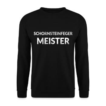 Schornsteinfeger Meister - Unisex Pullover - Schwarz - Vorne - Alina (178cm) & Michal (187cm)
