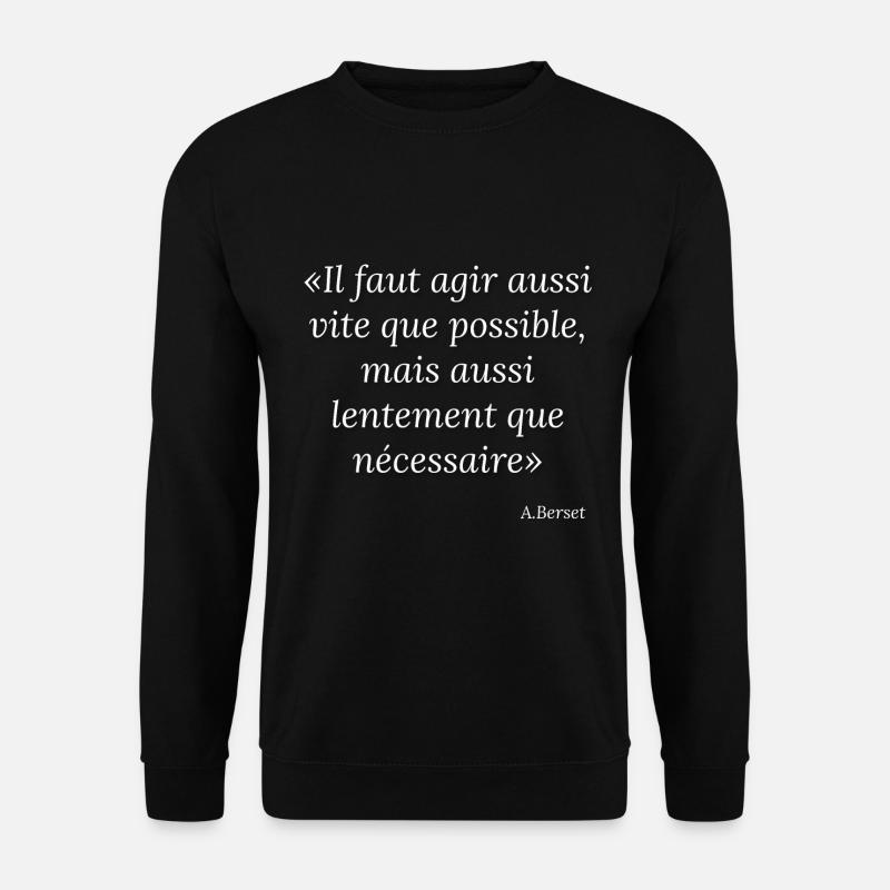 Alain Berset T-Shirt Spruch Fanshirt - Unisex Pullover - Schwarz
