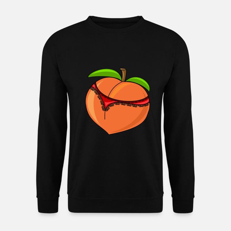 Pêche drôle avec string - Sweat-shirt Unisexe - noir