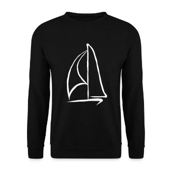 Segelboot Segelschiff Segeln Segler Segelsport - Sweat-shirt Unisexe - noir - Devant - Alina (178cm) & Michal (187cm)