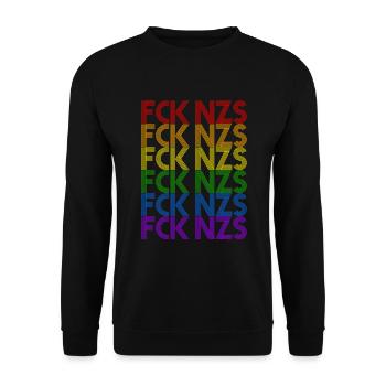 FCK NZS Black Lives Matter Pride Gift T-Shirt - Unisex Sweatshirt - black - Front - Alina (178cm) & Michal (187cm)