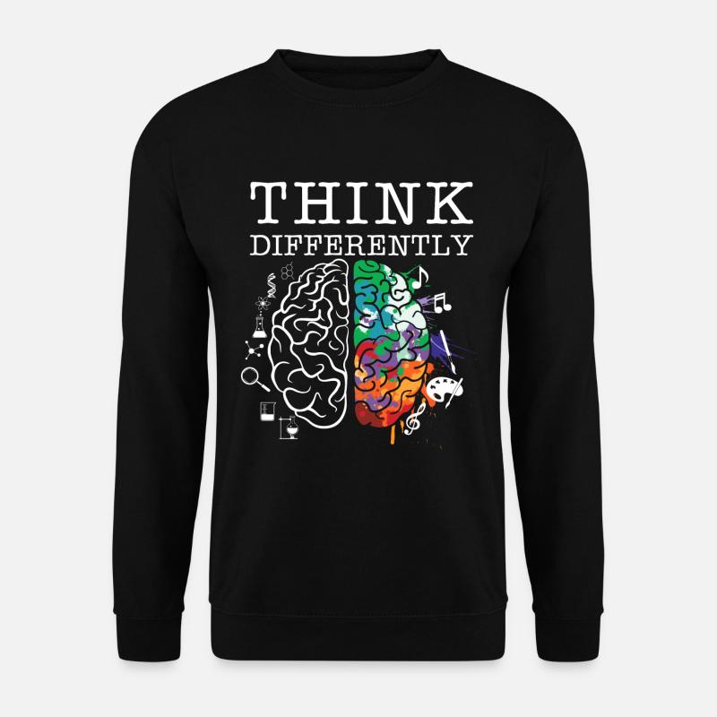 Pensez différemment Art Nerds Smart Geek - Sweat-shirt Unisexe - noir