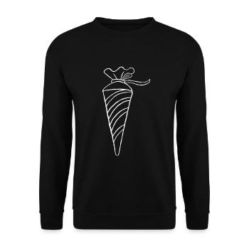 School bag, sugar bag, school start - Unisex Sweatshirt - black - Front - Alina (178cm) & Michal (187cm)