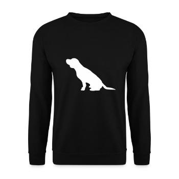 Hunde Silhouette Beagle Labrador Rottweiler Hund - Unisex Pullover - Schwarz - Vorne - Alina (178cm) & Michal (187cm)