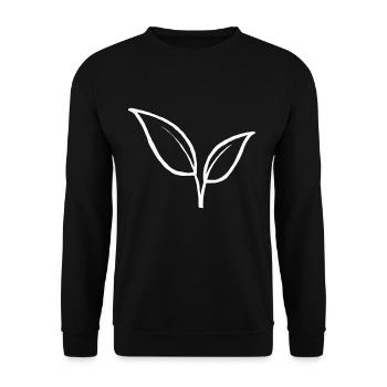Plante feuille eco bio environnement climat jardinier - Sweat-shirt Unisexe - noir - Devant - Alina (178cm) & Michal (187cm)
