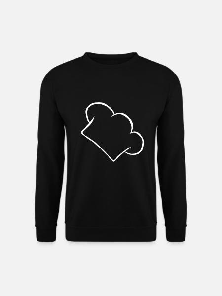 Kochmütze Sternekoch Hobbyköchin Geschenk - Unisex Pullover - Schwarz