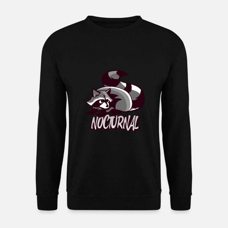 Cadeau d’animal nocturne raton laveur - Sweat-shirt Unisexe - noir
