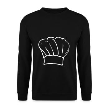 Bonnet étoilé chef cuisinier amateur cuisinier - Sweat-shirt Unisexe - noir - Devant - Alina (178cm) & Michal (187cm)