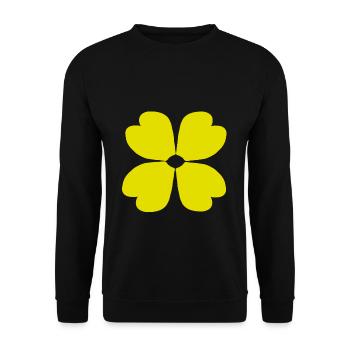 Fleur plante jardinier fleurs jaune bloom jardin - Sweat-shirt Unisexe - noir - Devant - Alina (178cm) & Michal (187cm)