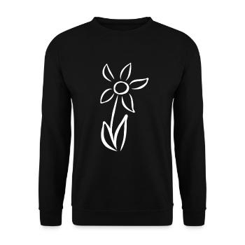 Flower plant gardener flowers bloom garden blooming - Unisex Sweatshirt - black - Front - Alina (178cm) & Michal (187cm)