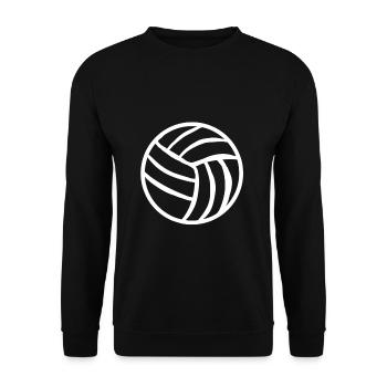 Beach volleyball gift ball volleyball ball sport - Unisex Sweatshirt - black - Front - Alina (178cm) & Michal (187cm)