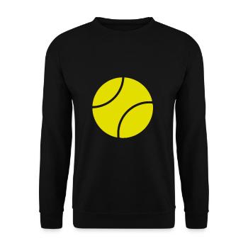 Tennis ball tennis gift ball sport ball sport - Unisex Sweatshirt - black - Front - Alina (178cm) & Michal (187cm)