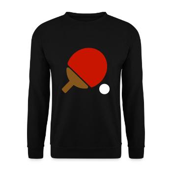 Tennis de table balle de tennis de table raquettes de tennis de table - Sweat-shirt Unisexe - noir - Devant - Alina (178cm) & Michal (187cm)