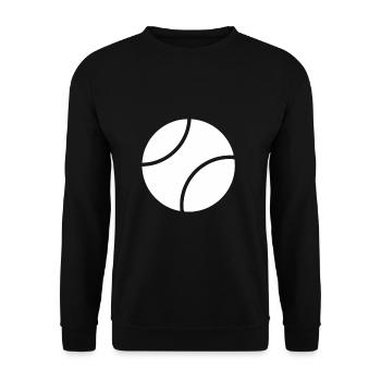 Tennis ball ball sport tennis ball sport gift - Unisex Sweatshirt - black - Front - Alina (178cm) & Michal (187cm)