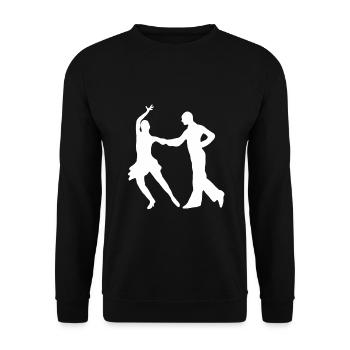 Danseur de tango danse couple danse salsa cadeau - Sweat-shirt Unisexe - noir - Devant - Alina (178cm) & Michal (187cm)