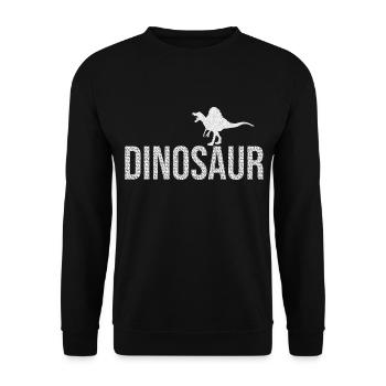 Dinosaures dinosaures dinosaures dinosaures - Sweat-shirt Unisexe - noir - Devant - Alina (178cm) & Michal (187cm)
