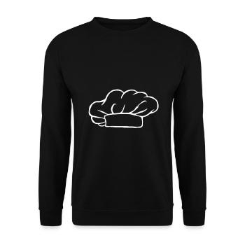 Chef's hat cook gift hobby cook baker cook - Unisex Sweatshirt - black - Front - Alina (178cm) & Michal (187cm)