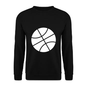 Basketball sport sport basketball player gift - Unisex Sweatshirt - black - Front - Alina (178cm) & Michal (187cm)
