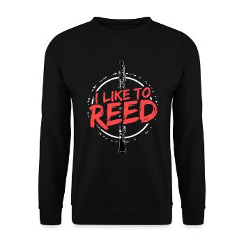 Oboe gift - Unisex Sweatshirt - black - Front - Alina (178cm) & Michal (187cm)