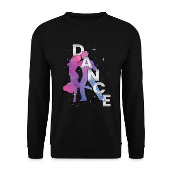 Danse Danse Danse danseur école de danse cours de danse cadeau - Sweat-shirt Unisexe - noir - Devant - Alina (178cm) & Michal (187cm)