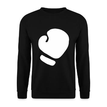 Gants de boxe boxe boxe gants de boxe arts martiaux - Sweat-shirt Unisexe - noir - Devant - Alina (178cm) & Michal (187cm)