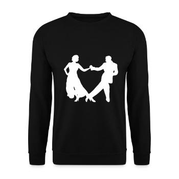 Tango danseur salsa cadeau danse couple danse - Sweat-shirt Unisexe - noir - Devant - Alina (178cm) & Michal (187cm)