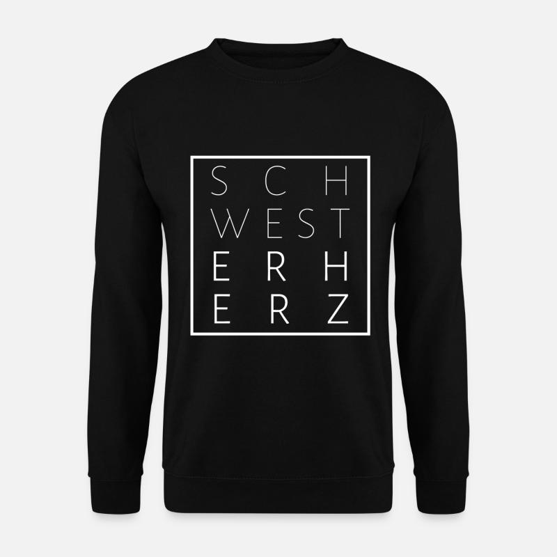 Schwesterherz - Geschenk für Schwester - Unisex Pullover - Schwarz
