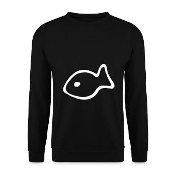 Cadeau bébé poisson aquarium pêche dauphin - Sweat-shirt Unisexe - noir - Devant - Alina (178cm) & Michal (187cm)