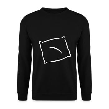 Idée cadeau oreiller dormir dormir - Sweat-shirt Unisexe - noir - Devant - Alina (178cm) & Michal (187cm)