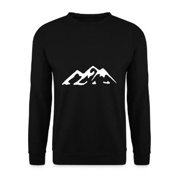 Montagne Alpinisme Randonnées Montagne Escalade Montagnes - Sweat-shirt Unisexe - noir - Devant - Alina (178cm) & Michal (187cm)