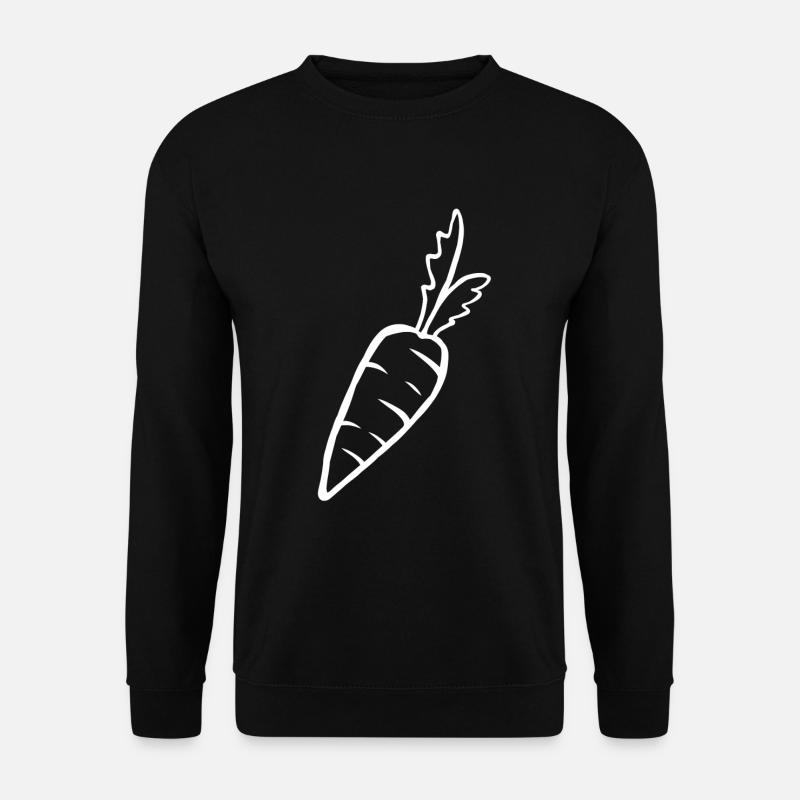 Karotte Möhre Wurzel Gemüse Speise Gesund Geschenk - Unisex Pullover - Schwarz