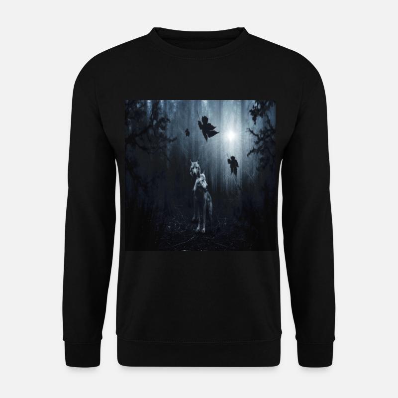 wolf - Unisex Pullover - Schwarz