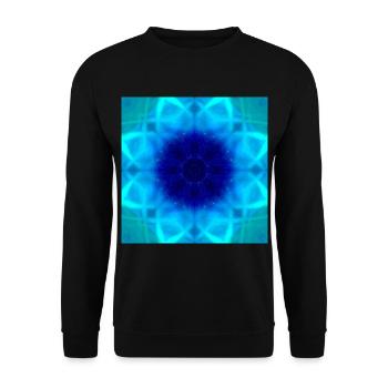 Aurora Borealis Kaleidoscope - Unisex Pullover - Schwarz - Vorne - Alina (178cm) & Michal (187cm)